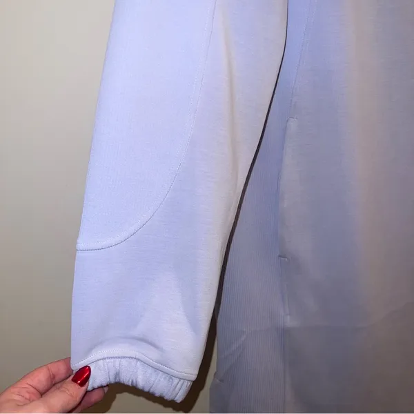 lululemon Softstreme‎ Long Sleeve Half-Zip Dress Lilac Smoke Sz L - Image 11