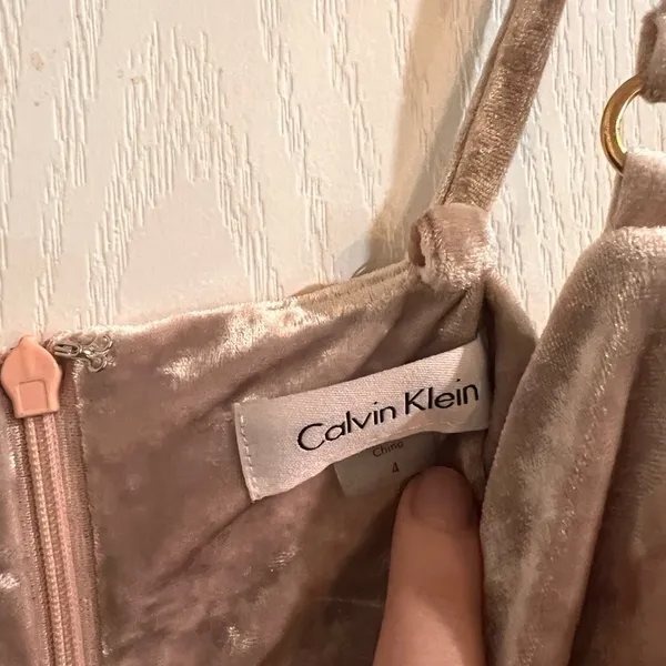 Final price Calvin Klein Dusty Pink Velvet Dress - Image 2