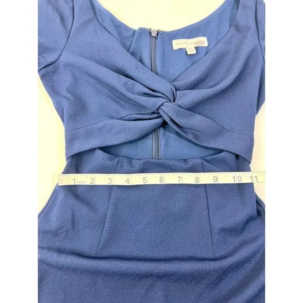 Dress The Population‎ Jade Navy Blue Cutout Twist Front Mini Dress XXS - Image 8