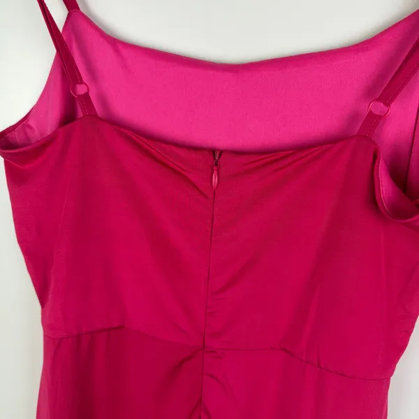 NWT Showpo‎ Trinah Corset Maxi Dress Size 6 Pink Ruched High Slit Formal Stretch - Image 5