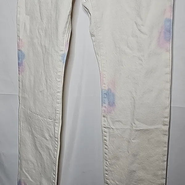 NWT Levi's 501 original high rise straight leg button fly tie dye jeans sz 27 - Image 7