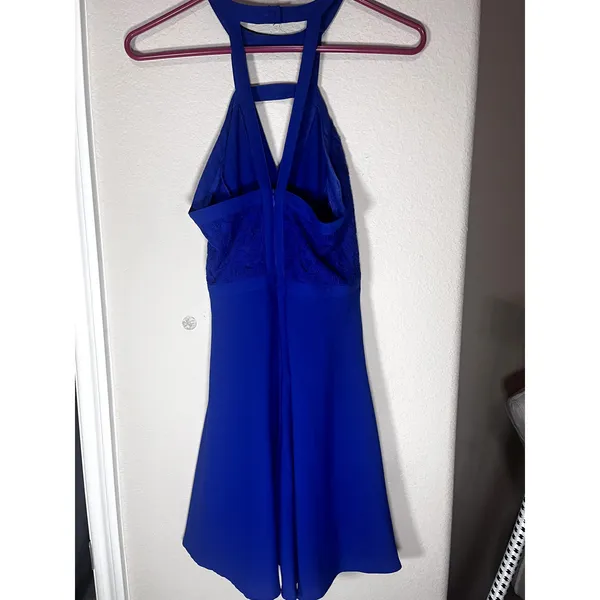 Lulus All My Daydreams blue skater dress‎ sleeveless Lace bodice sz S - Image 7