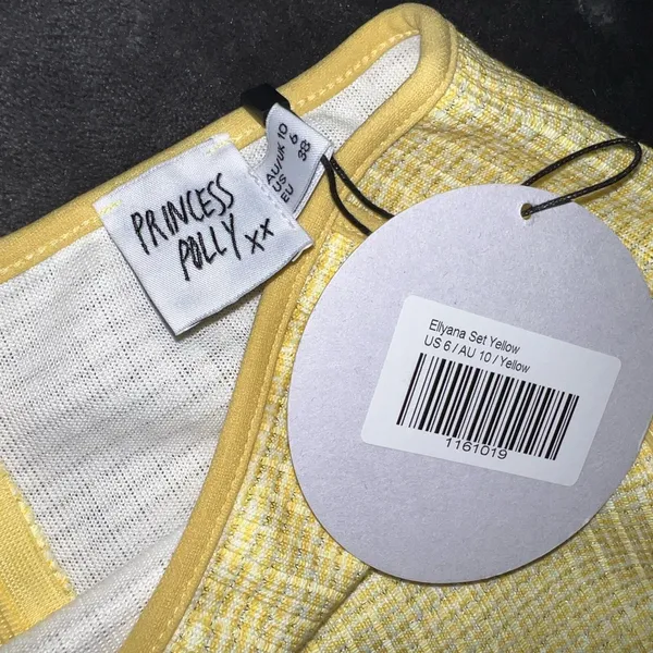 Princess Polly Ellyana Set in Yellow Size 6 New with tags - Image 10