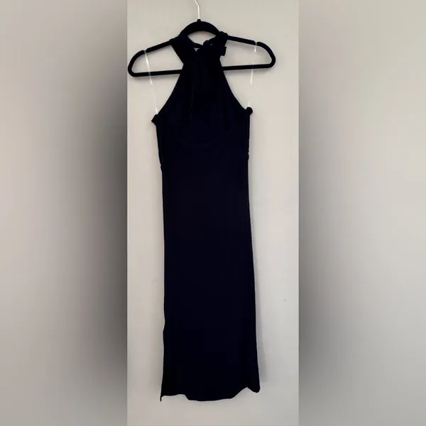 See You Monday Size M Black Halter Bodycon dress - Image 4