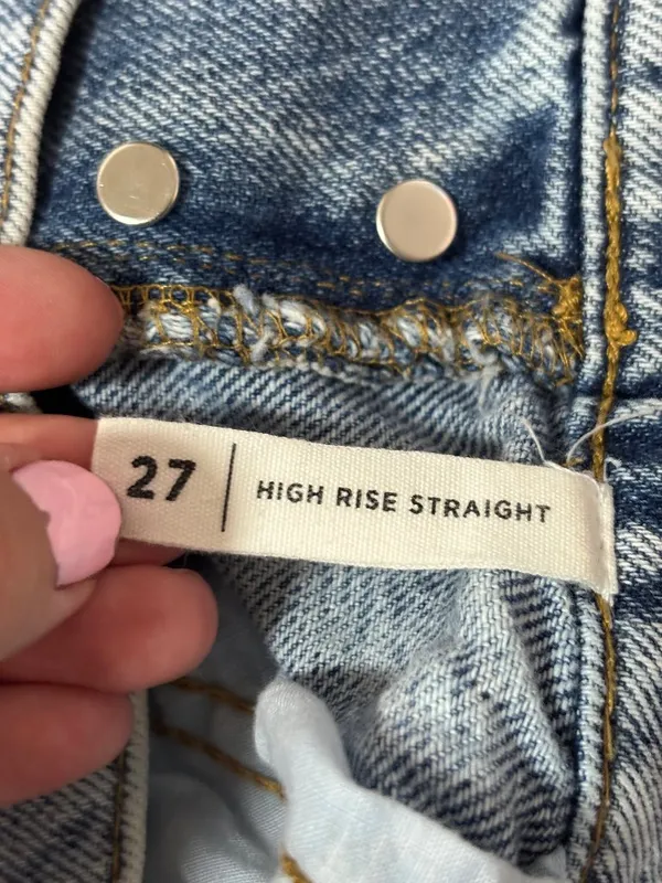 PacSun High Rise Straight Jeans Size 27 - Image 2