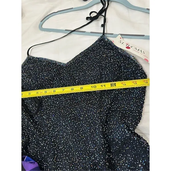 Je MataDi by Sean Mehta blue beaded Size 8 - Image 13