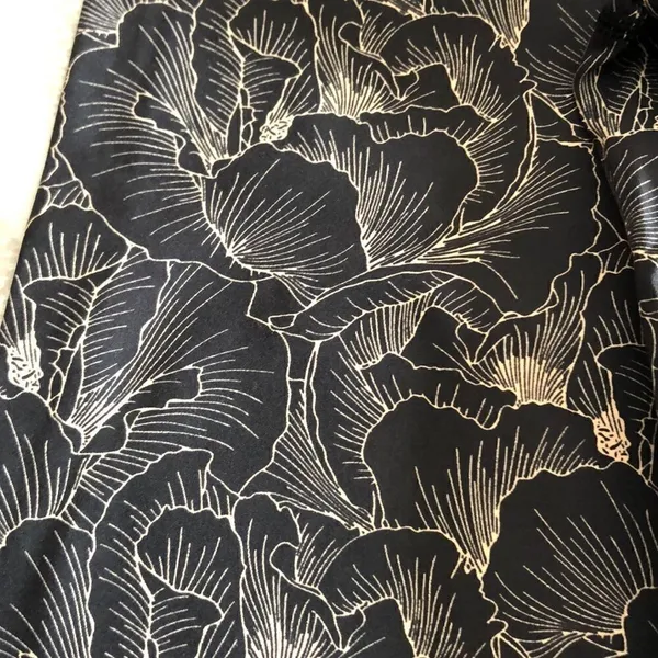 Varley Estrella Black with Floral Print Leggings Size M - Image 4