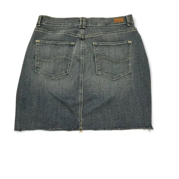 Lee Mini Denim Skirt With Raw Hem‎ - Image 3