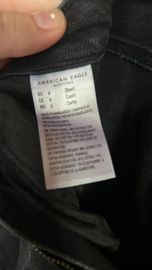 Black American Eagle Ripped Jeans Strigid - Image 3