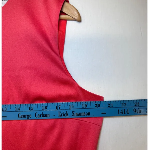 ELLIATT Jubilee Dress Melon Pink Red Sleeveless Drop Waist‎ Mini Dress XL NEW - Image 6
