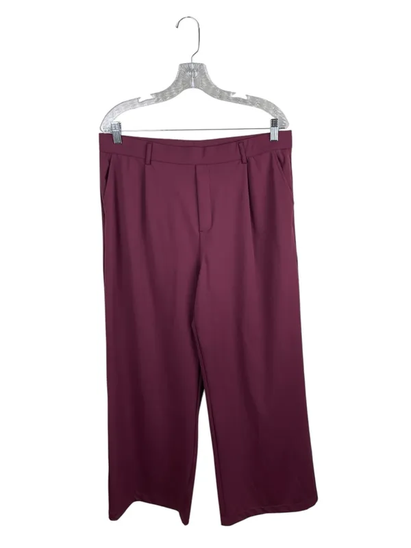 NEW Halara Flex DayStretch High Waisted Pocket Work Flare Pants Size XL Mahogany - Image 3