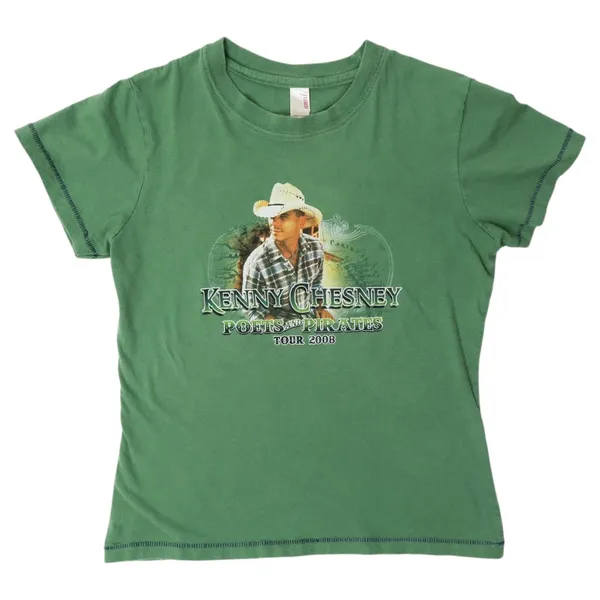 Anvil Vintage Y2K Kenny Chesney Poets and Pirates Tour 2008 Baby Doll Tee - Image 3