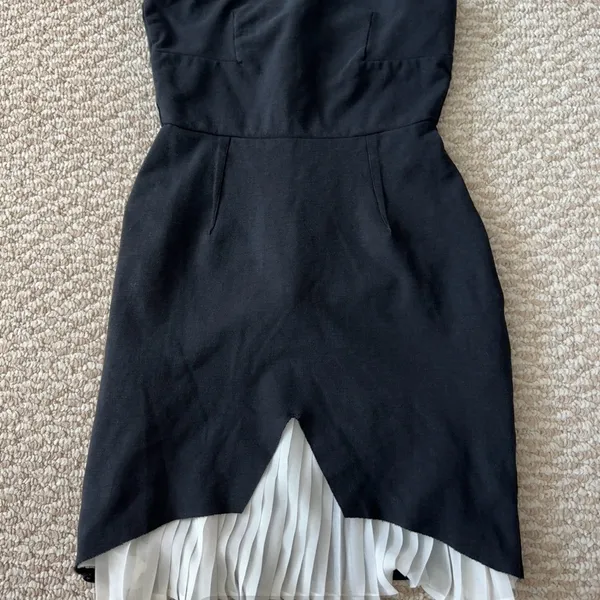 Zara Black and White Cocktail Dress - Image 5