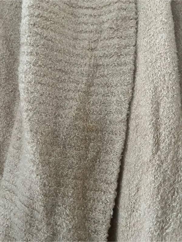 Barefoot Dreams Cozy Cardigan Tan Beige Womens Large Soft Knit Lounge Cozy - Image 4