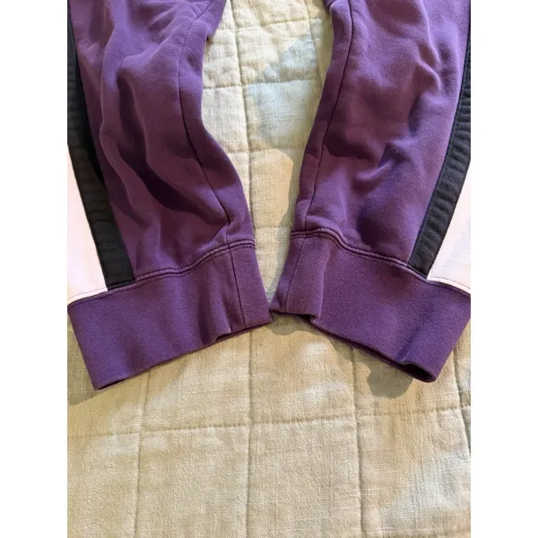 Nike Air Rare Purple White & Black Stripped Pants Large. - Image 4