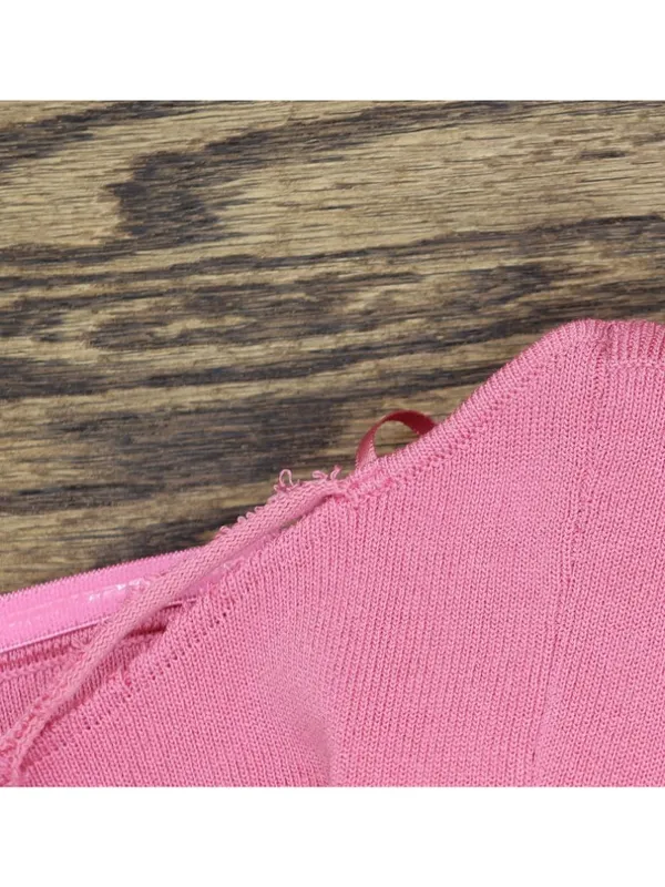 Solid & Striped Womens The Marley Knit Maxi Dress Bandeau Rose Water Pink S - Image 5