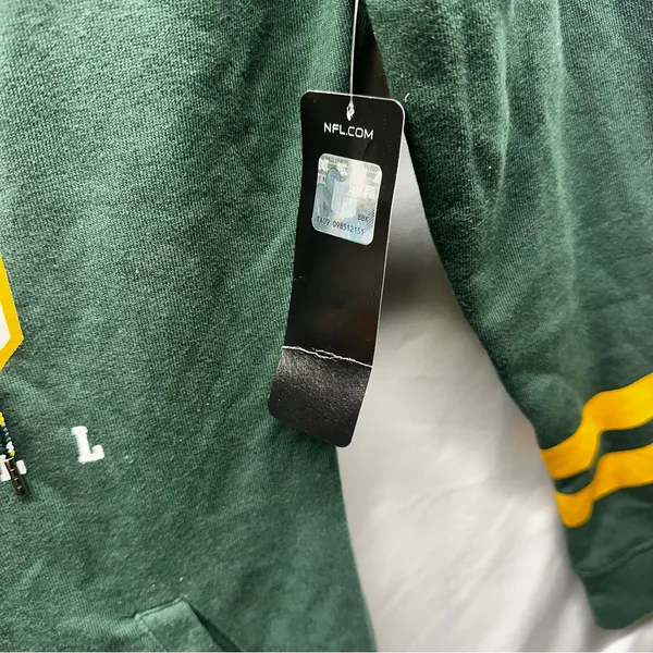 Green Bay Packers Mini Dress Hoodie NFL Team Apparel’19’ Jersey Sweatshirt Med. - Image 2