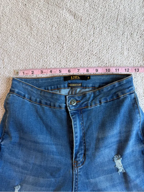 Lucky and Blessed Xtreme Flare Jeans 4 Distressed - Image 6