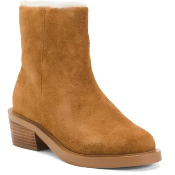 NEW MATISSE Suede / Leather Nate Cozy Fur Lining Booties fawn SZ-8.5 - Image 6