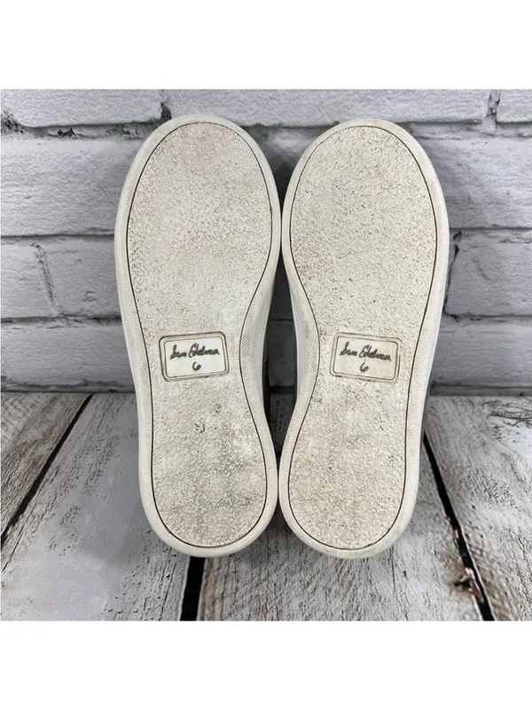 SAM EDELMAN Women's Marquette Leather Sneakers Size 6 - Image 9