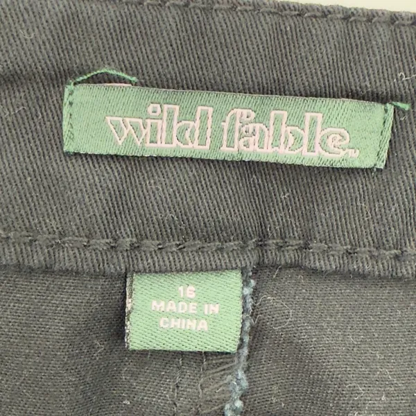 Wild Fable White Trim Black Mini Skort Women 16 Pockets‎ Skirt High Rise Y2K - Image 5