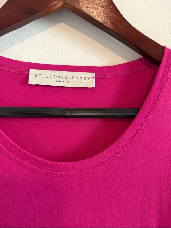 Stella McCartney Fuchsia Pink Ruffle Hem Tank Dress - Image 4