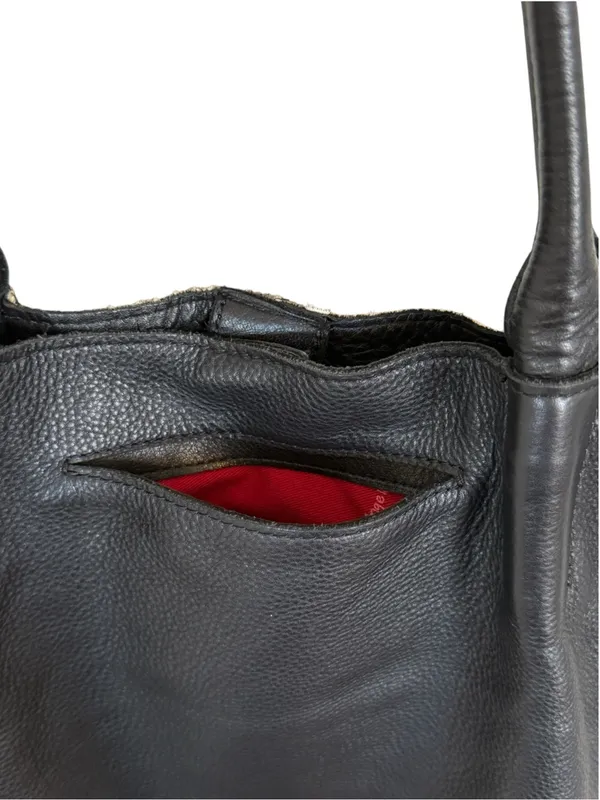 Hammitt Oliver Medium Dapple Calf Hair Leather Tote Black White Studded - Image 8