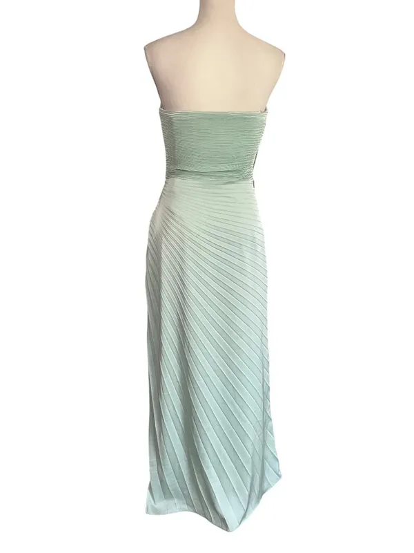 Dress The Population Kinley Pleated Strapless Gown in MInt Green Womens Maxi - Image 7