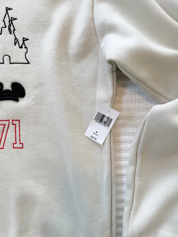 Disney Parks ‘71 Crewneck Sweatshirt with Red & Black Patch Embroidery NWT - Image 4