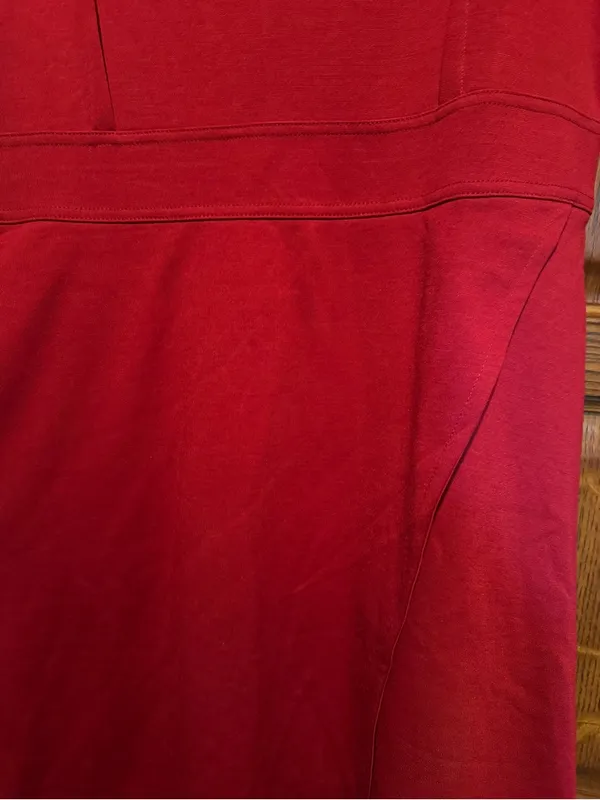 GAP Red High‑Neck Mini Shift Dress NWT Size 12 - Image 3
