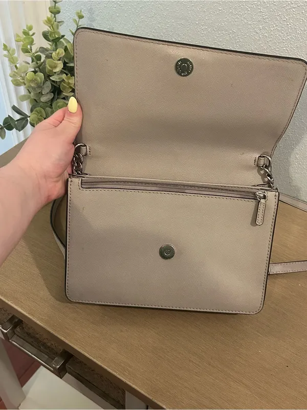 Michael Kors Beige Tan/Grey Crossbody Bag - Image 3