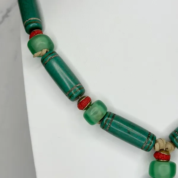 Chico's Faux Turquoise Tassel Pendant Necklace 34.25-38.25in ✨ - Image 5