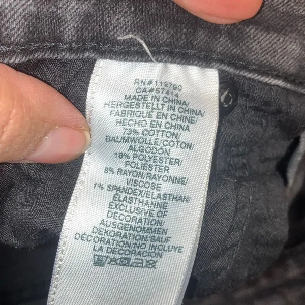 True Religion Colette Slim Straight Charcoal Wash Jeans Size 31 - Image 12
