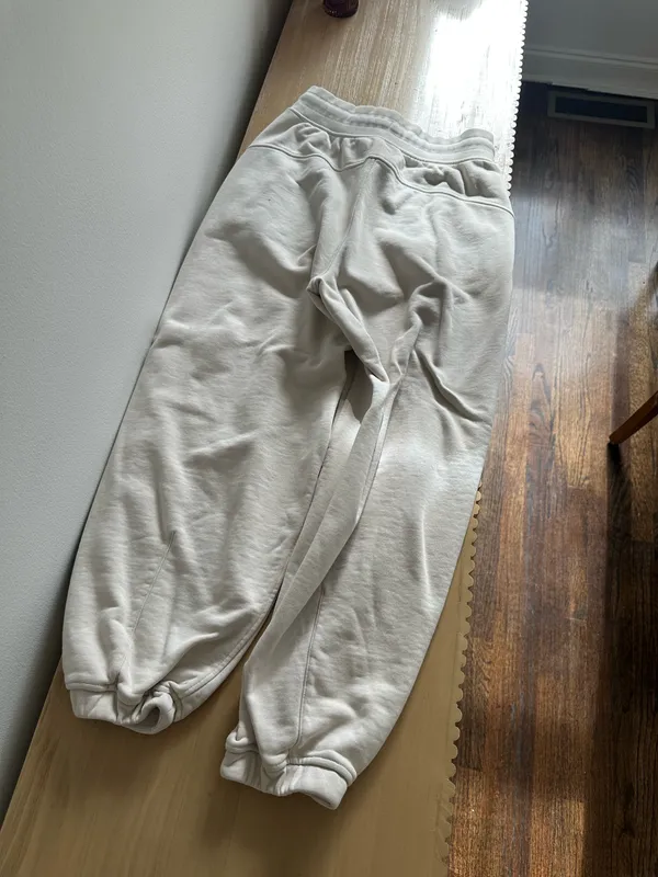 Lululemon Relaxed Fit French Terry Jogger White Opal 6 - Image 2