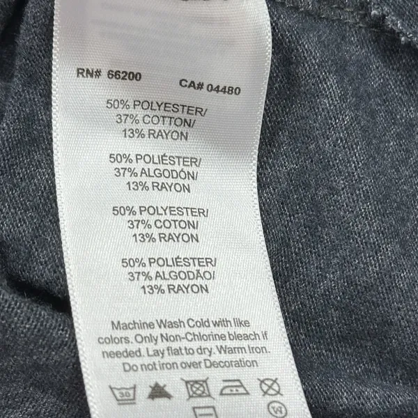 Asics Run Like The Wind Heathered Gray Athletic Graphic Tee Short Sleeve Size XL - Image 8