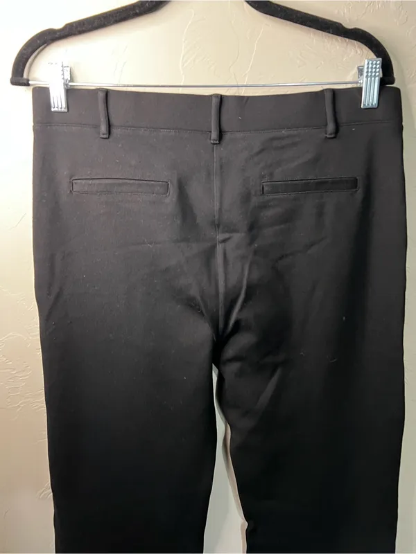 Betabrand Classic Bootcut Dress Yoga Pants Black Stretch Workwear Large L - Image 8