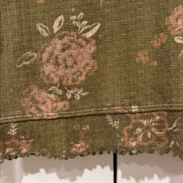 Free People Clover Printed Floral Thermal Top small‎ - Image 4