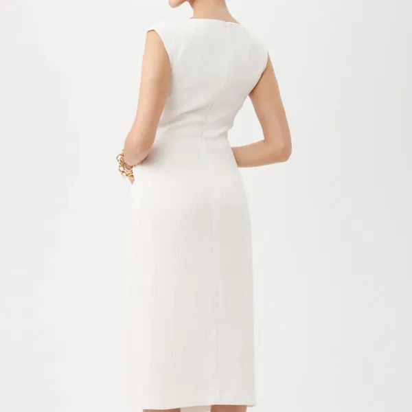 TRINA TURK Evelyn 2 Dress, White Lined, Size 2, NWT - Image 2