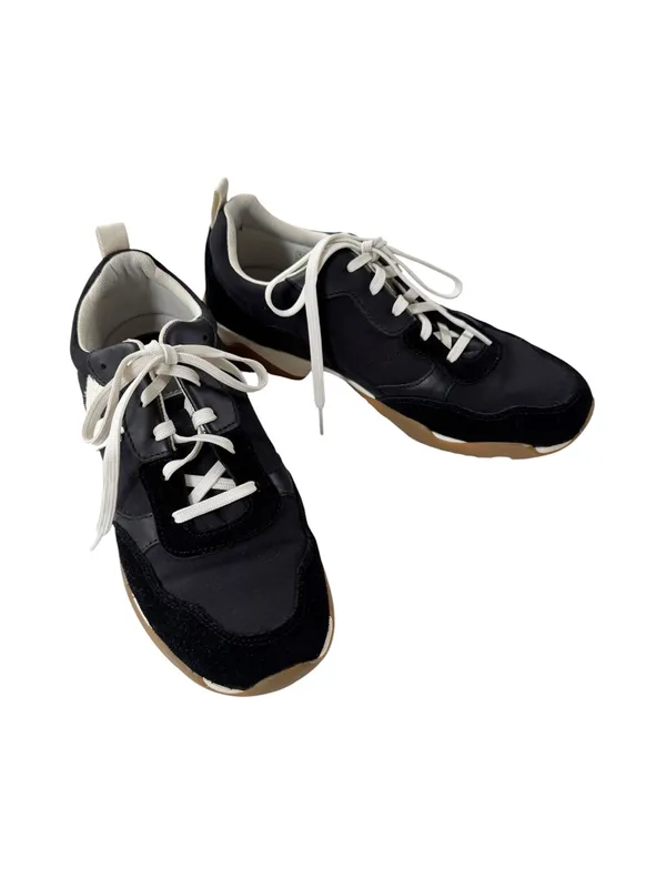 Vionic Walk Glide Sneaker Suede Trim Black Cushioned Size 9 - Image 4