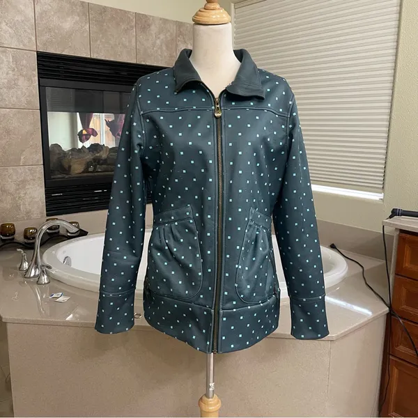 Burton Dryride Women's Large Snowboarding Ski Jacket Coat Full‎ Zip Blue Size L - Image 10