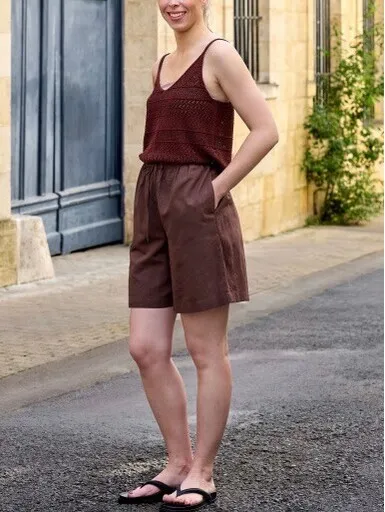 Uniqlo Crochet Knitted Camisole NWT Brown XL - Image 3