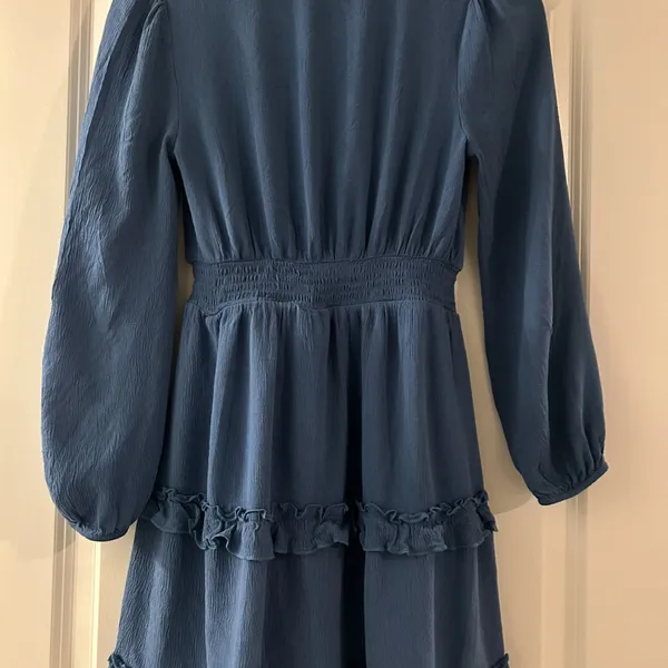 Altar'd State Blue Long Sleeve Dress - Image 3