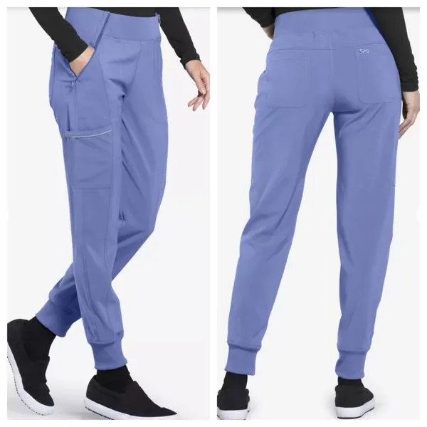 Cherokee Infinity 5-Pocket STRETCH Tapered Jogger Cargo Scrub Pants Size Small - Image 2