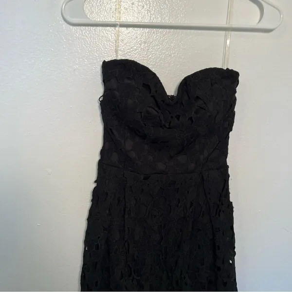 Alya Francesca's Women's Size XS Harpeth Strapless Lace Dress Black LBD F16D135 - Image 6
