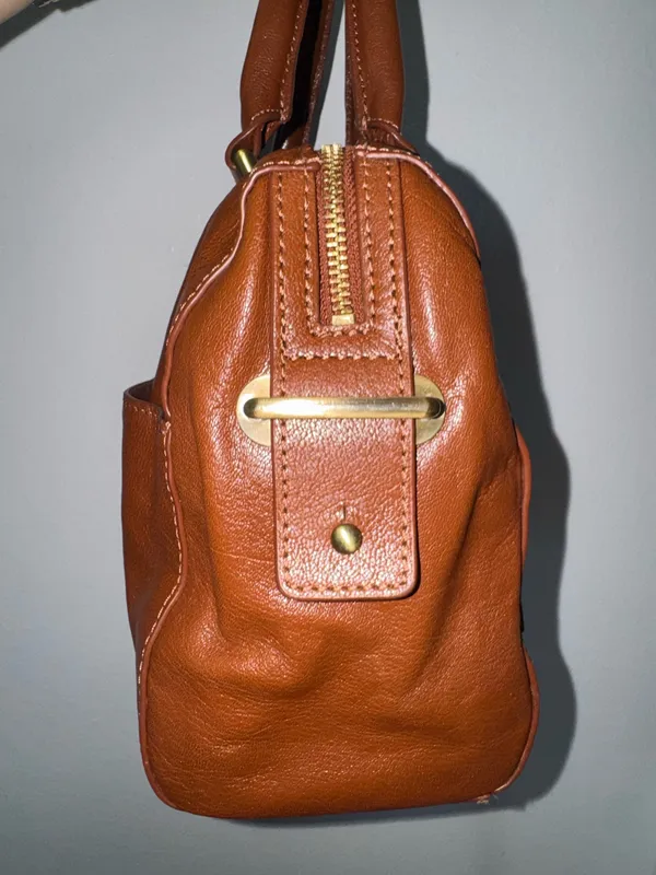 Rachel Roy Brown Leather Satchel Handbag - Image 2