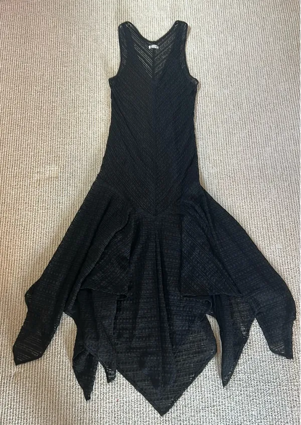 Free People Dress Black Lace Maxi S - Image 2