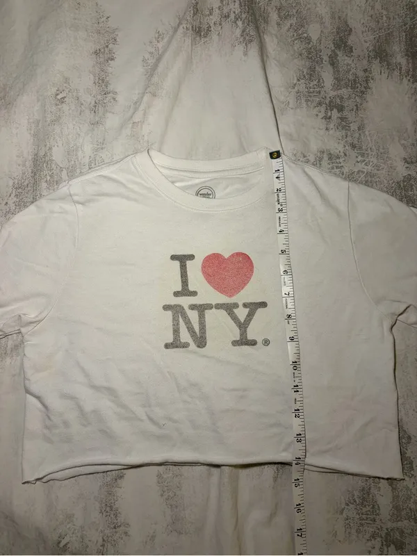 Wonder Nation I Heart NY Cropped Graphic Tee - Image 6