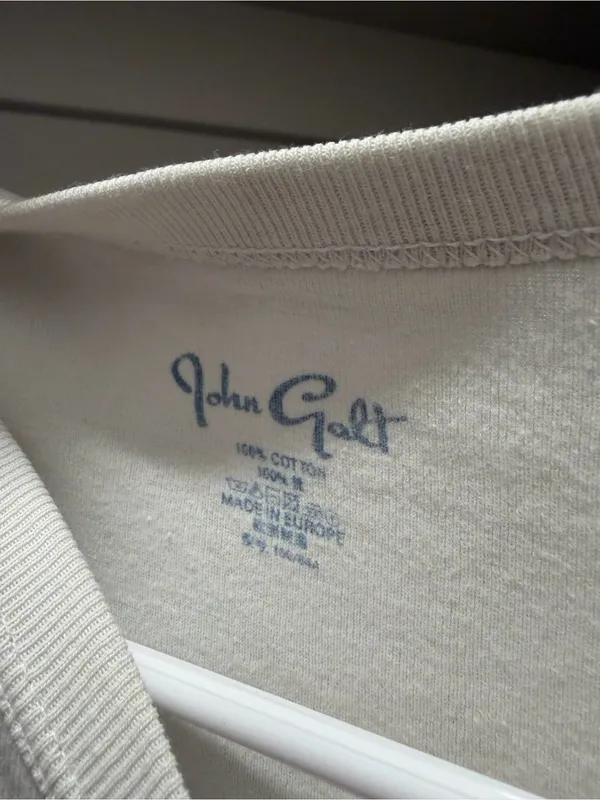 Brandy Melville White Cropped Crewneck Tee - Image 3