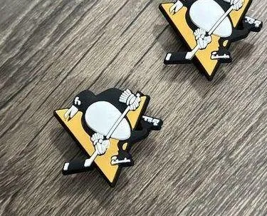 Pittsburgh Penguins Hockey Team Charm For Crocs Shoe Charms - 2 Pieces - Image 3