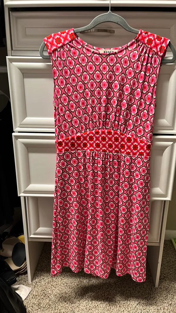 Boden pink print dress - Image 2